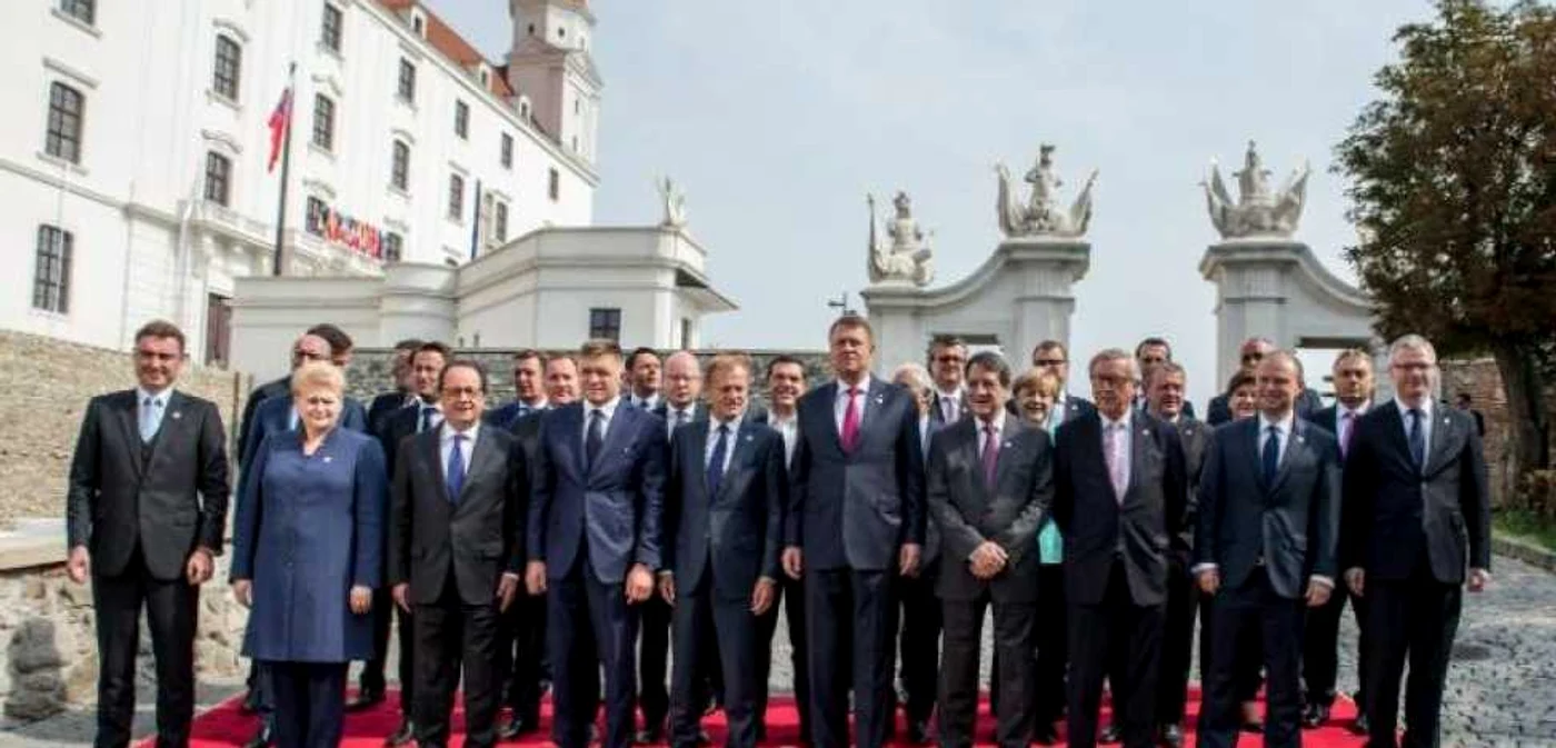 Liderii europeni prezenţi la summitul de la Bratislava FOTO EPA