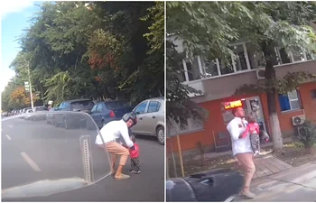 copil pe strada bucuresti jpg