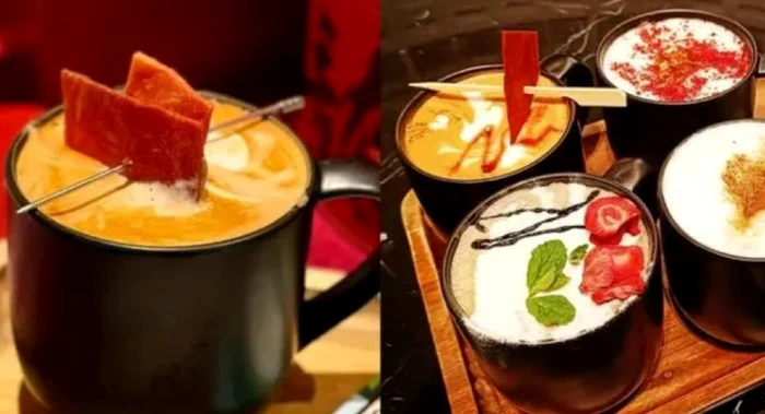 Pork Latte, sortimentul inedit de băutură, lansat de Starbucks în China FOTO X (Twitter)