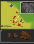 Amplasarea artefactelor și a rămășițelor artefactului din fier meteoritic (© Archaeological Research in Asia (2026)