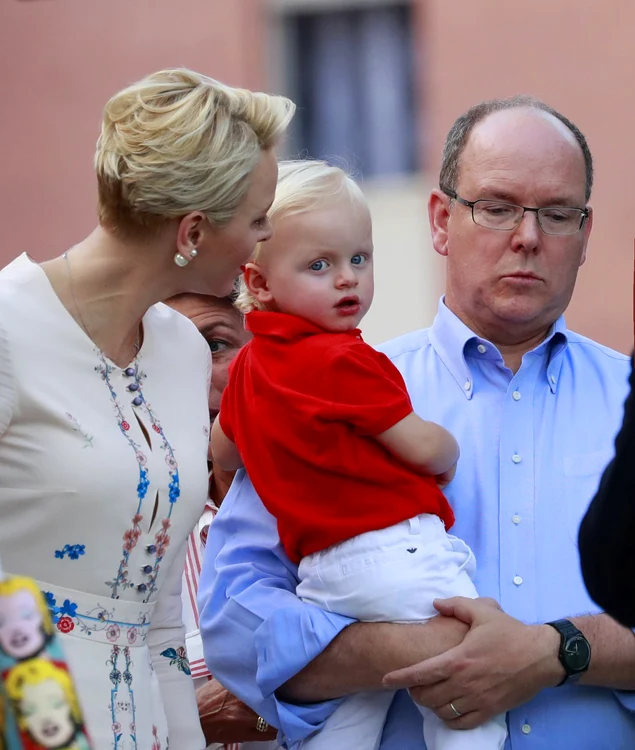 Le traditionnel pique nique des Monégasques en présence du prince Albert II de Monaco, de la princesse Charlene, de leur fils le prince Jacques et de la princesse Caroline de Hanovre jpeg