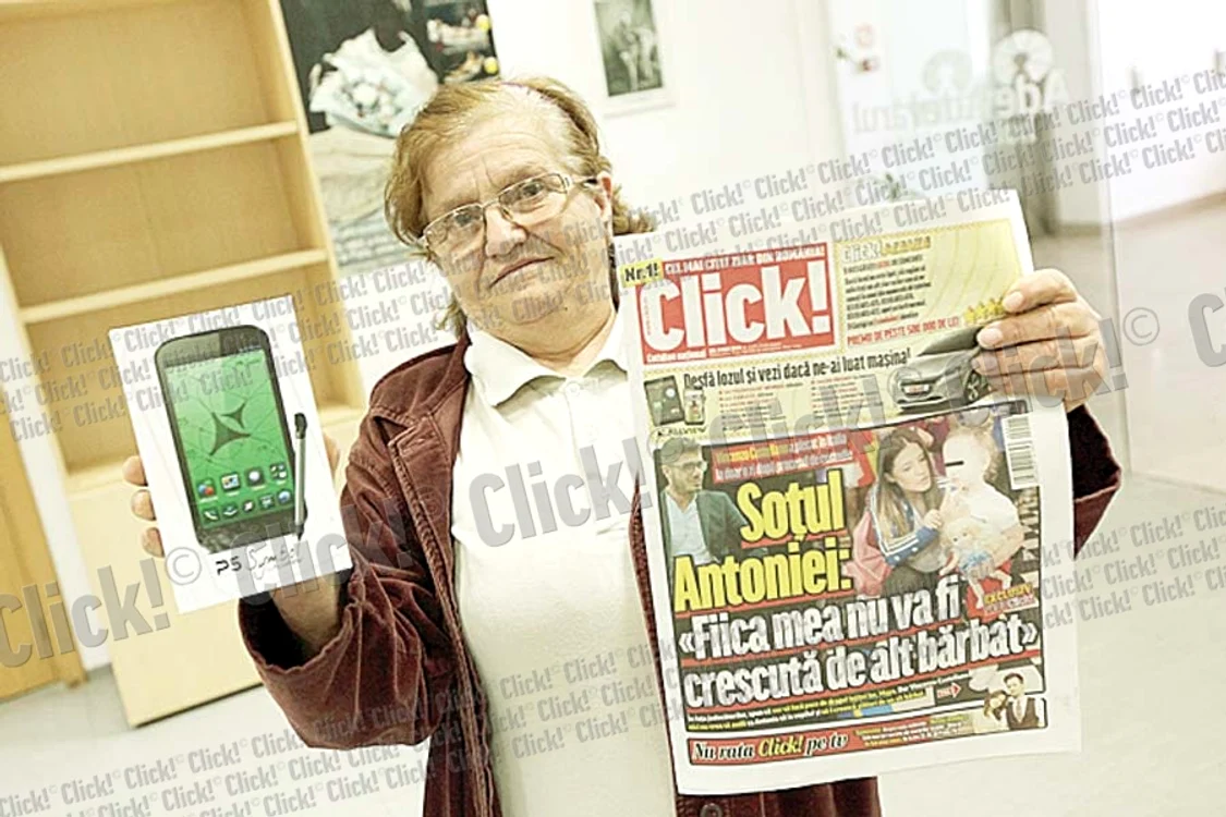 
    Florina Tuinete  (64 de ani) a câştigat  un telefon performant  
