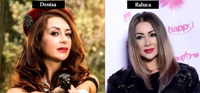 Raluca (dreapta) parcă a împrumutat şi mai mult din trăsăturile Denisei (stânga)