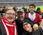 Mihai și Matei Constantin, alături de Tudor Giurgiu pe stadion foto: Instagram