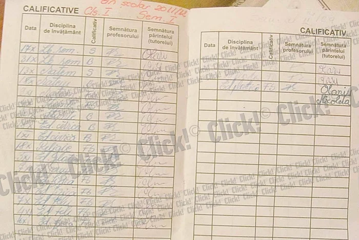 În ciuda situaţiei financiare precare, fetiţa are numai calificative bune