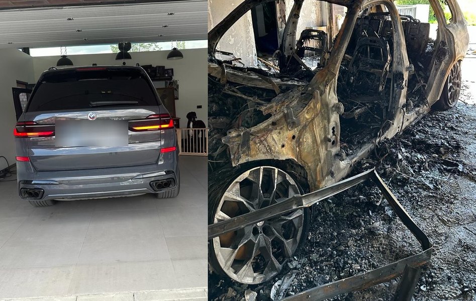 Primele explicații ale BMW în cazul mașinii de 135.000 de euro care a luat foc în garaj | VIDEO