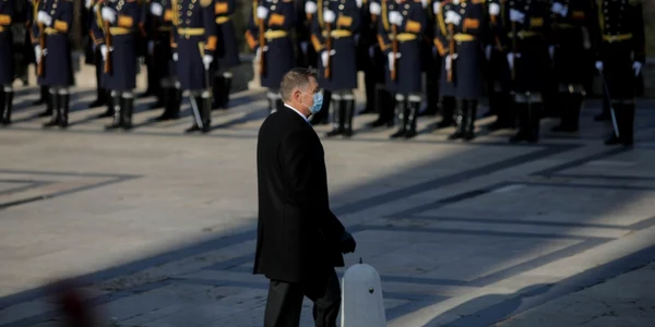 Ceremonie Mica Unire - mormântul Ostaşului Necunoscut - Klaus Iohannis - 24 ian 2022 / FOTO Inquam Photos / George Călin