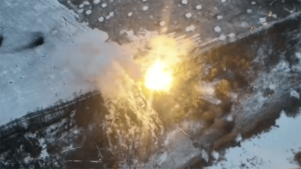 Momentul în care ucrainenii distrug un lansator de bombe termobarice VIDEO