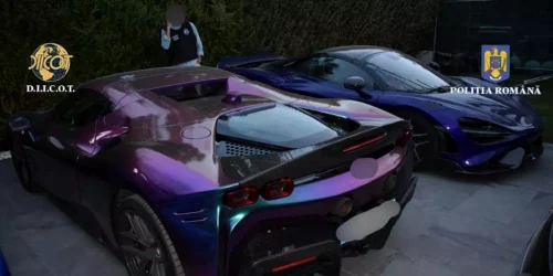 Procurorii au pus sechestru pe 16 bolizi de lux după reținerea fraților Tate FOTO Diicot