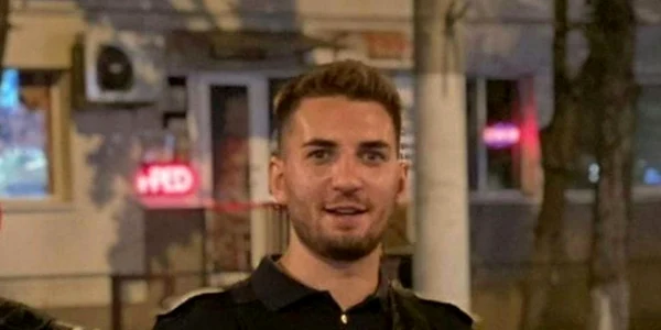 poliţist andrei glava care a scos soferul recalcitrant cu forta din masina - foto fb politia romana