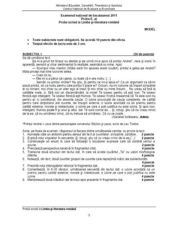 Aproximativ 25.000 de liceeni bucureșteni susțin prima probă scrisă la bacalaureat