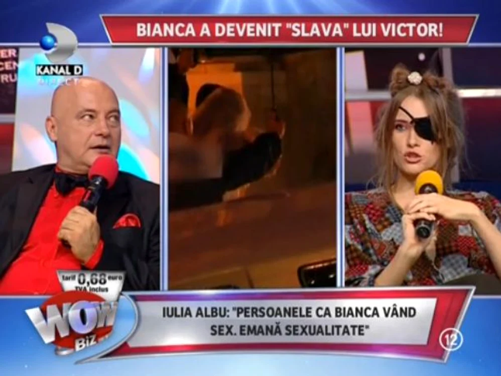 Iulia Albu a comentat în direct ţinuta Biancăi de la nuntă (captură: kanal D)
