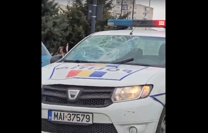 Mașina implicată în accident Captură video