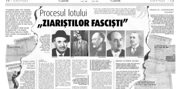 Acuzaţi pentru opinie: procesul ziariştilor „fascişti” din România jpeg