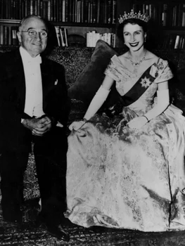 Regina Elisabeta a II a și președintele Harry Truman în 1950. FOTO: Getty Images