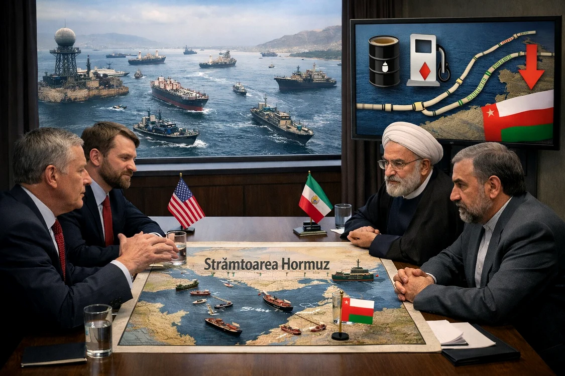 Așa ar arăta negocierile de pace dintre SUA și Iran. FOTO: AI