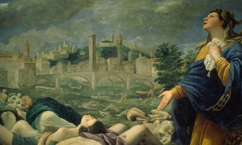 Ciuma, ploaie de săgeți aruncată de Dumnezeu jpeg