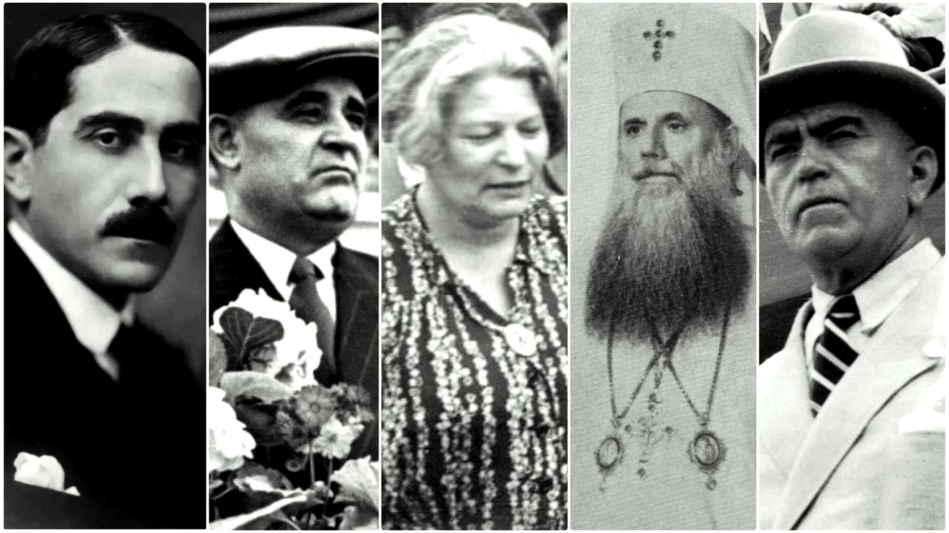 N. Malaxa, G. G. Dej, Ana Pauker, Justinian și Petru Groza. Sursa: Wikipedia, Fototeca din comunism.