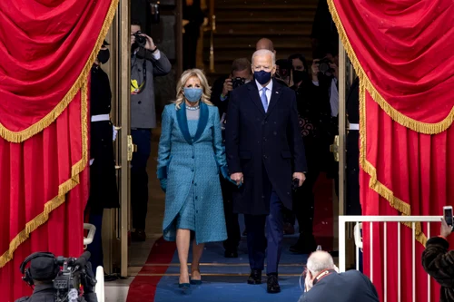 Jill şi Joe Biden, în Ziua Inaugurării, pe 20 ianuarie 2021