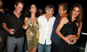 Rande Gerber, Amal Clooney, George Clooney, Mario Testino și Cindy Crawford jpeg