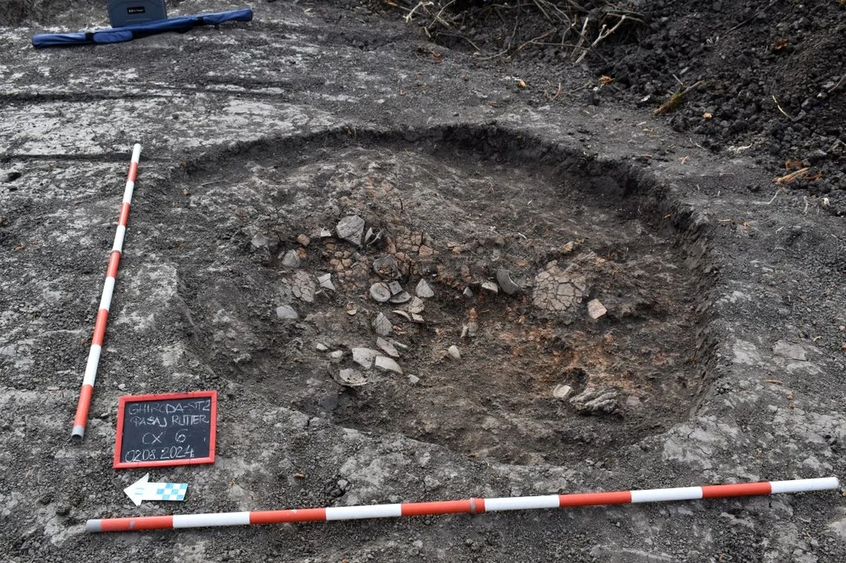 Locuință descoperită la Ghiroda (© Direcția Județeană pentru Cultură Timiș)