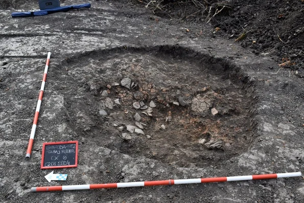 Locuință descoperită la Ghiroda (© Direcția Județeană pentru Cultură Timiș)