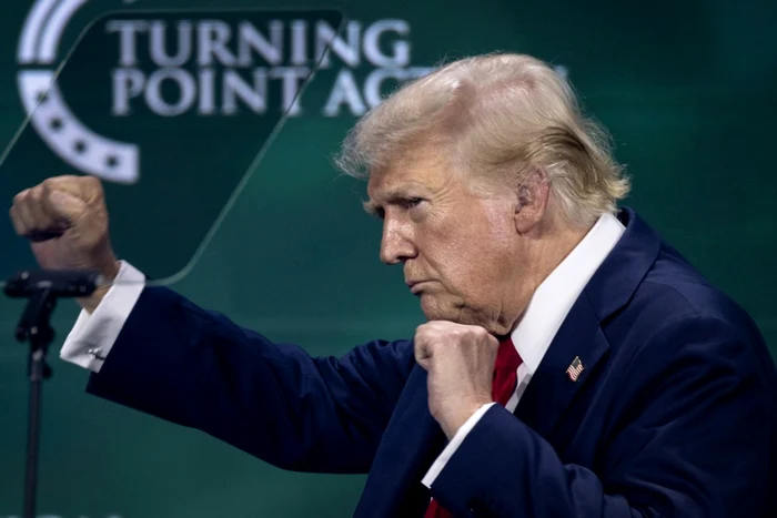 Fostul președinte american Donald Trump la „Summitul credincioșilor” din Florida FOTO EPA-EFE