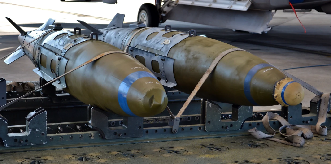 Muniții JDAM (Joint Direct Attack Munition) ale SUA la baza aeriană Tyndall FOTO SHUTTERSTOCK