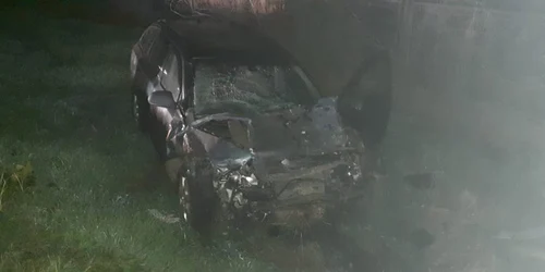 Șoferul care a produs accidentul era în stare de ebrietate FOTO IPJ Constanța