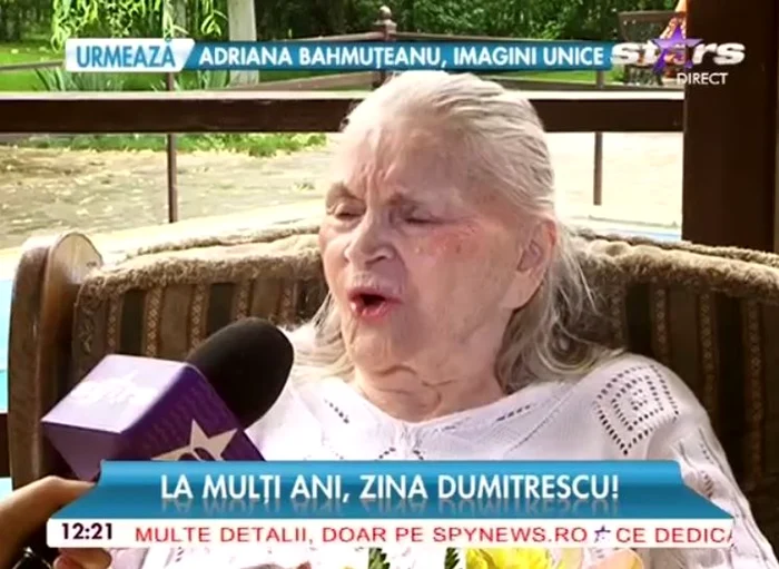 Zina Dumitrescu împlineşte astăzi (16 iunie) 79 de ani