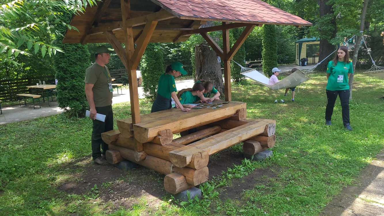 Elevii au avut o probă de recunoaștere FOTO: Romsilva - Parcul Vânători Neamț