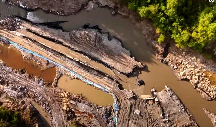 Zona Praid, filmată cu drona FOTO: captură video