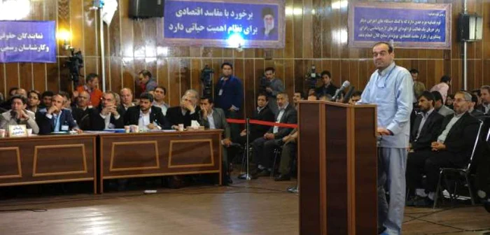 Mahafarid Amir Khosravi, într-una din înfăţisările la tribunal FOTO AFP