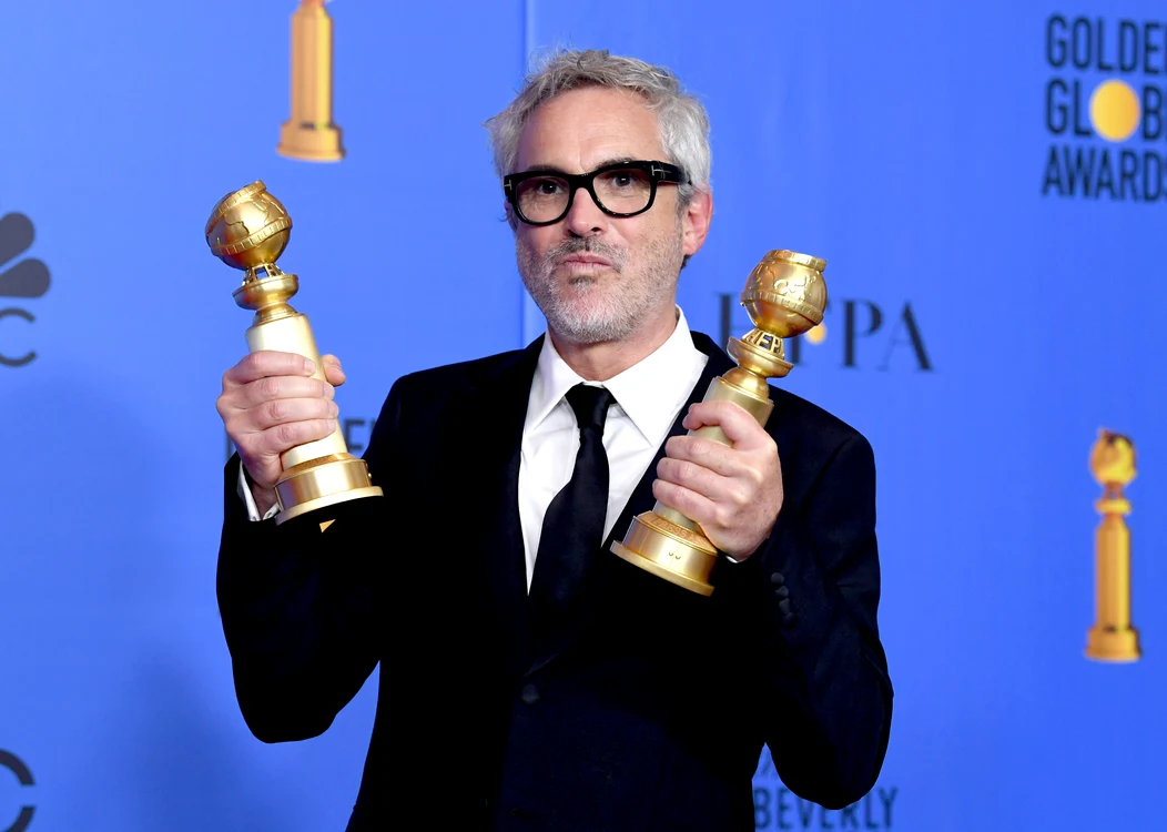 Alfonso Cuaron a luat premiul pentru cel mai bun regizor, iar pelica sa Roma a luat cel mai bun film străinfoto: Getty