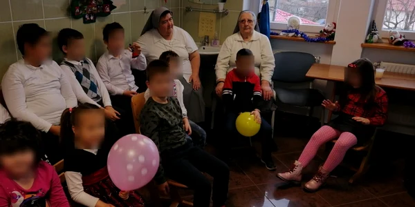 Copiiii din centrul pentru dizabilităţi FOTO Cosmin Zamfirache