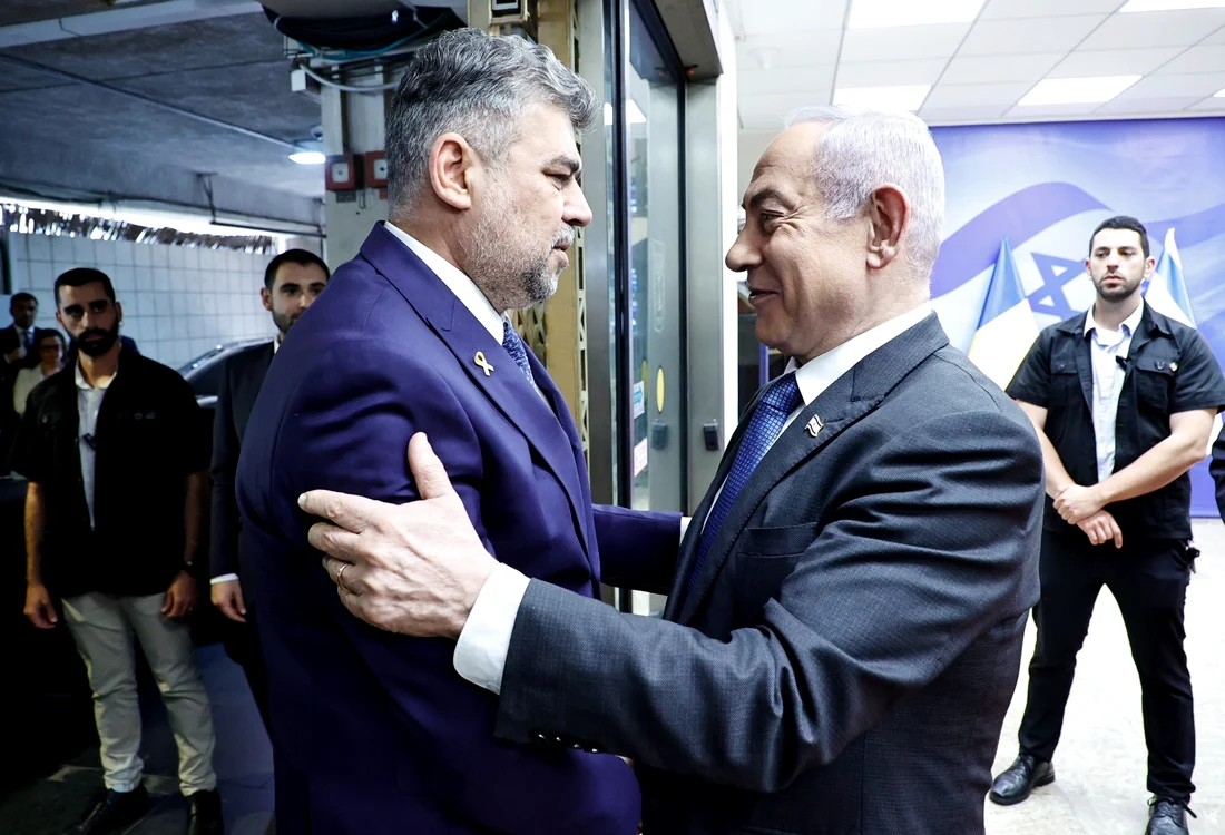 Premierul Ciolacu, primit de Benjamin Netanyahu FOTO: X