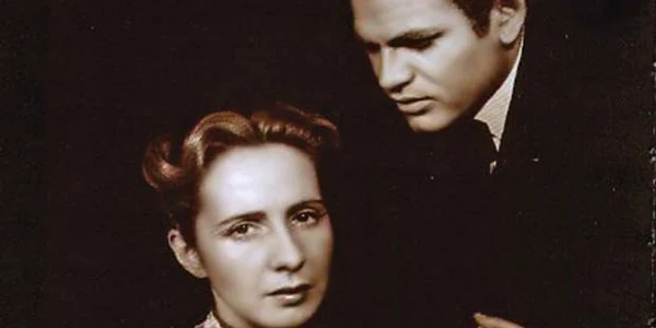 Clody Bertola şi Liviu Ciulei  în „Pescăruşul“ (1949)