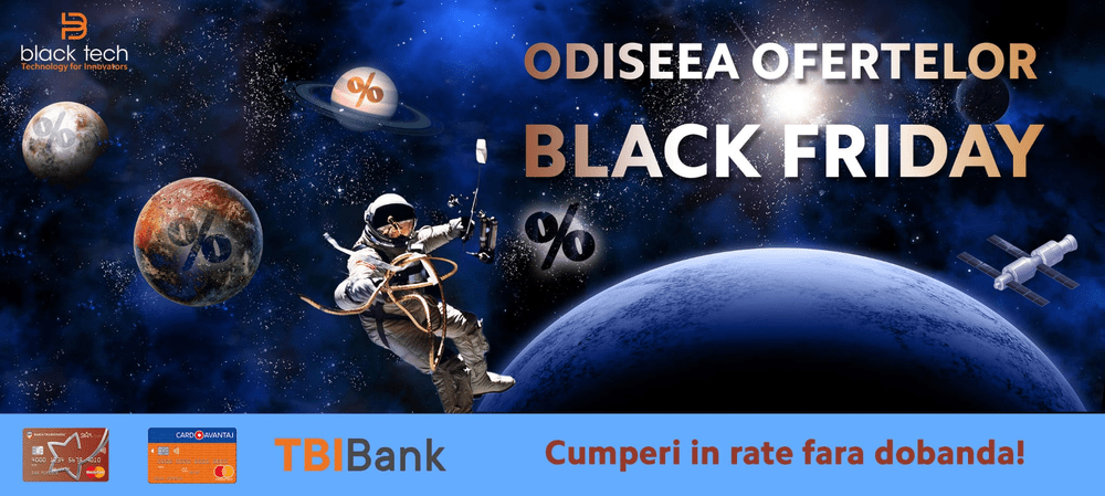 Produse vedetă la super reduceri pe blacktech.ro de Black Friday! 