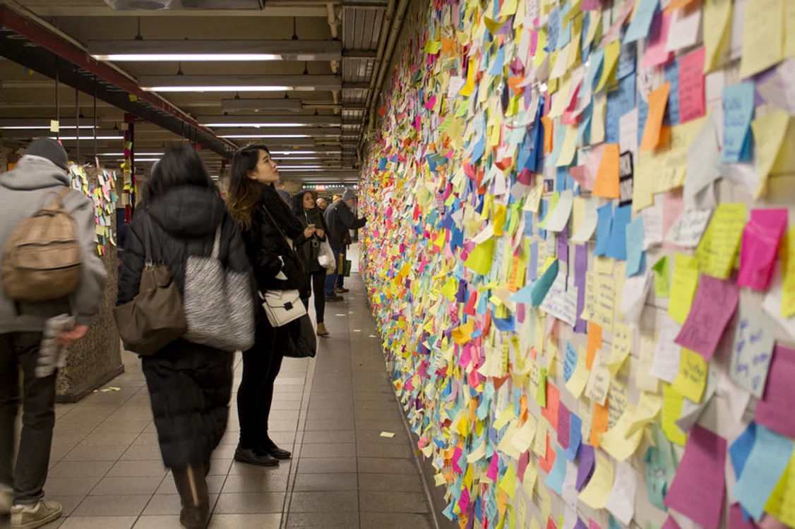 Post-it-uri metrou 