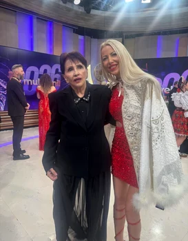 Irina Pavlenco și Dida Drăgan, la Revelionul Starurilor de la Antena Stars foto: arhiva personală