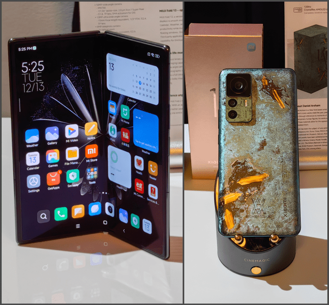 Hands-on cu Xiaomi 12T Pro Daniel Arsham Edition și pliabilul Xiaomi MIX Fold 2