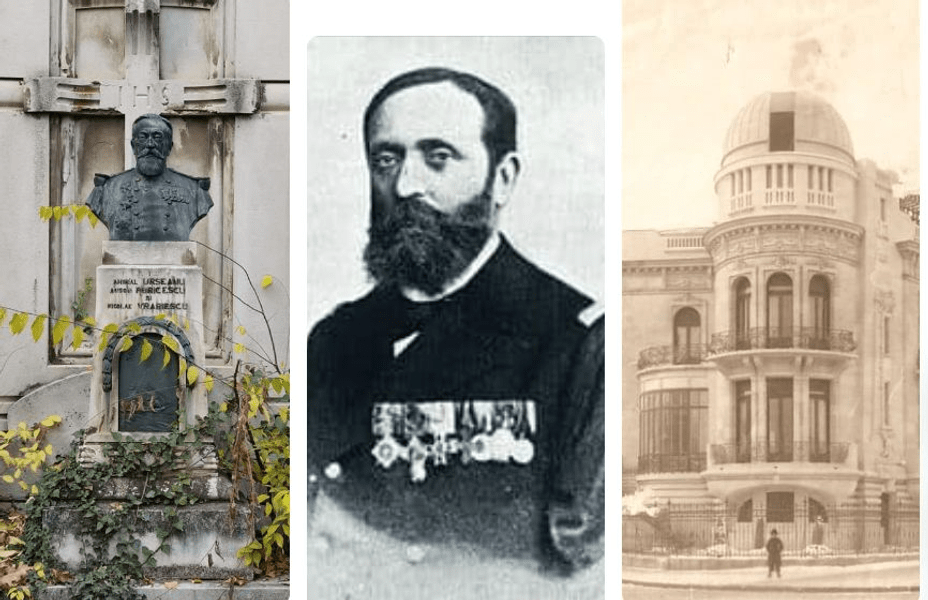 Bustul Amiralului Vasile Urseanu, erou al Războiului de Independență, furat din cimitirul Bellu