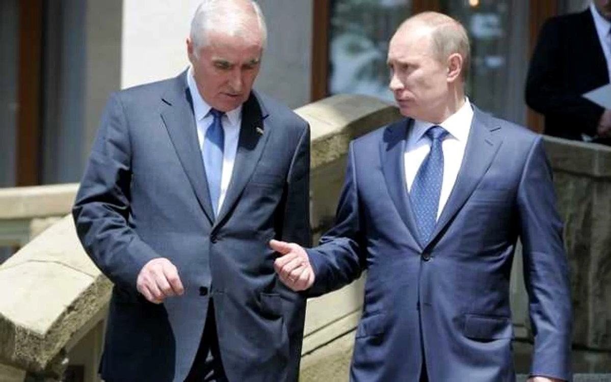 Liderul sud-osetin Leonid Tibilov, întâlnire cu preşedintele rus Vladimir Putin