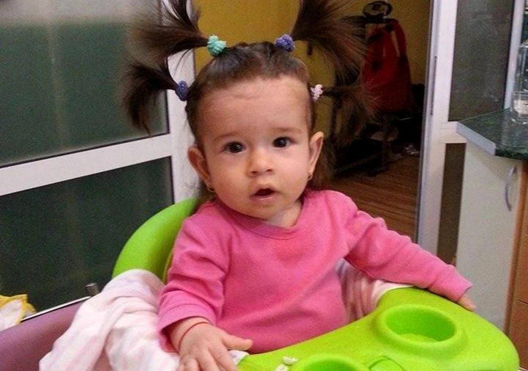 Evelina Ştefania Dicu are doar nouă luni. Foto: Facebook