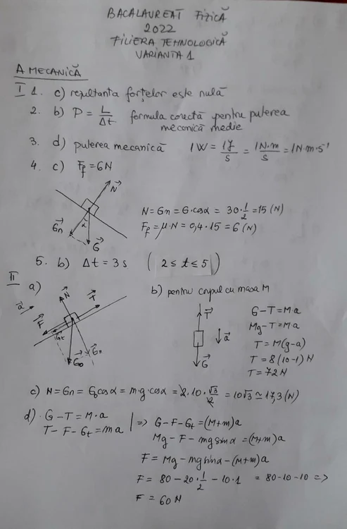 rezolvare fizica mecanica 1