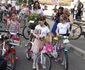 La defilare pe biciclete prin Severin FOTO Alexandra Georgescu