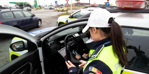 Amenda rutieră cu tableta la Sibiu Foto Dan Claudiu Buzdugan 