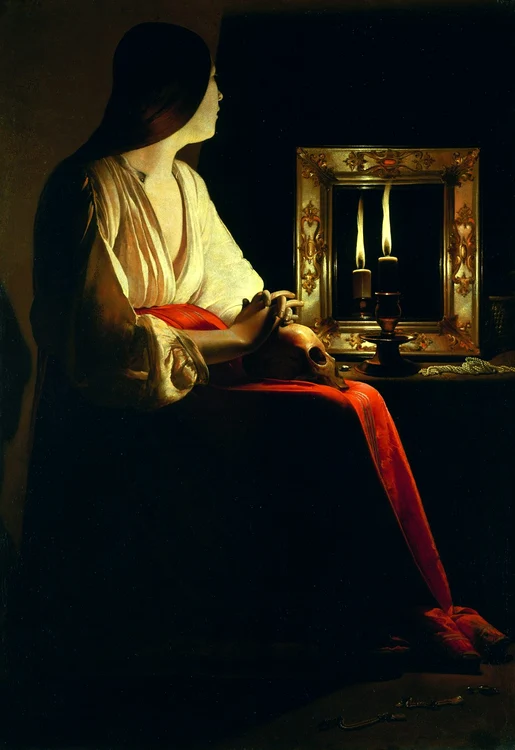 Maria Magdalena căindu-se, cca. 1640. Una dintre cele două versiuni ale unui portret al Mariei Magdalena; pictura se află în colecţia Metropolitan Museum of Art, New York (© Getty Images)