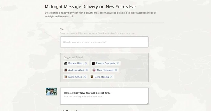 MIdnight Delivery va trimite mesajele în noaptea dintre ani