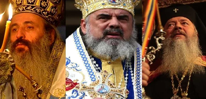 ÎPS Teofan, Mitropolitul Moldovei şi Bucovinei, PF Daniel, Patriarhul României, şi ÎPS Andrei, Mitropolitul Ardealului